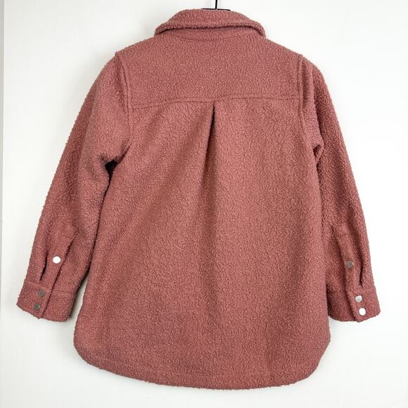 Soft Surroundings Womens Teddy Pocket Front Shacket Jacket Pink - Size PXS - Picture 6 of 10